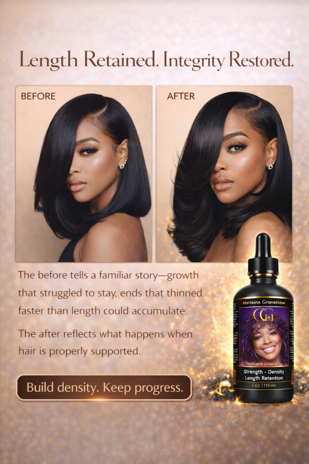 Melanin Miracle— Luxury Botanical Hair Density and Growth Elixir