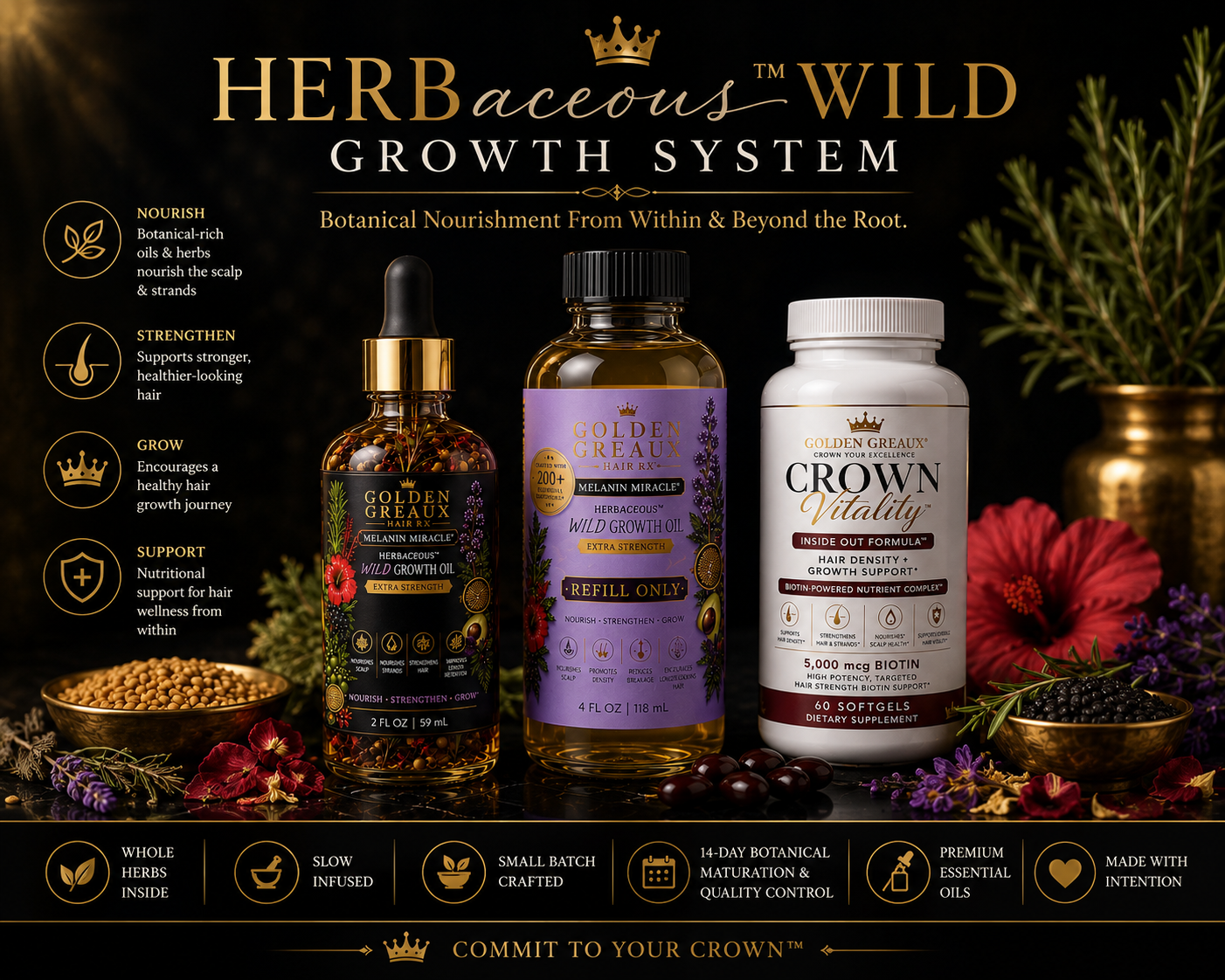 Melanin Miracle’s HERBaceous™ WILD Growth System