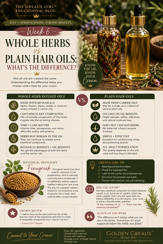 Whole Herbs vs. Plain Hair Oils: What’s the Difference?