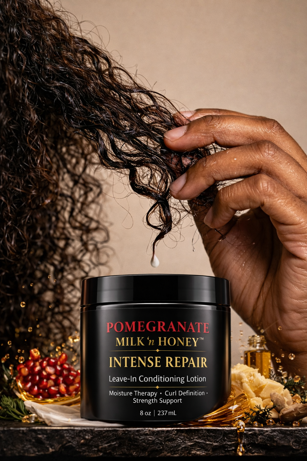 Pomegranate Milk ‘n Honey™
 Intense Repair Leave-in Hair Lotion