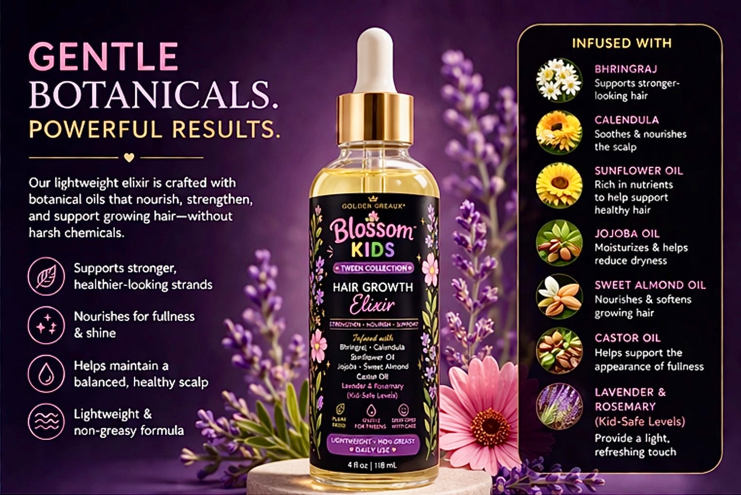 Blossom Kids— Hair Growth Elixir | For Ages 7–12