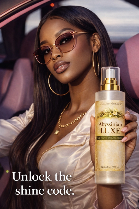 Abyssinian Luxe Shine & Strength Hair Sealant | Hair Oil for Shine, Split End Repair & Frizz Control