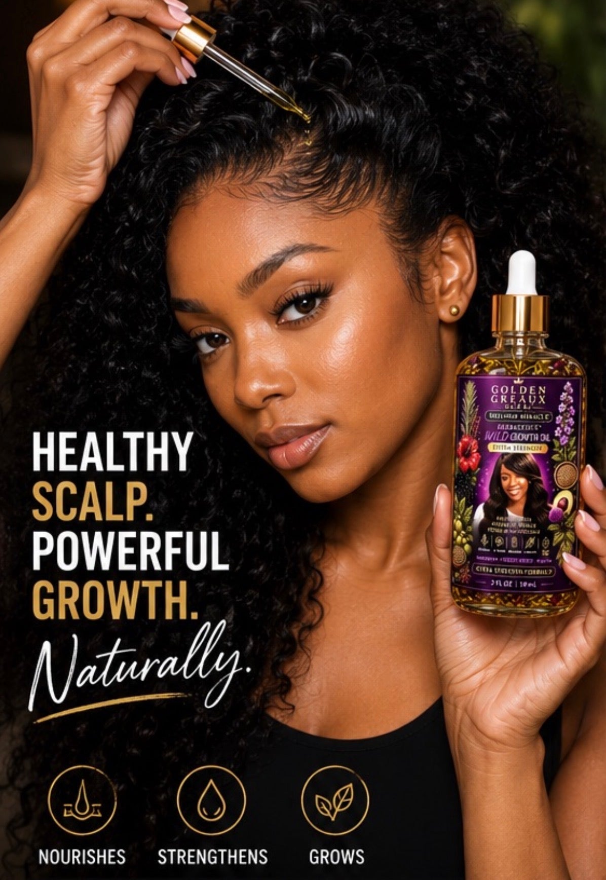Melanin Miracle™ HERBaceous WILD Growth Oil — small