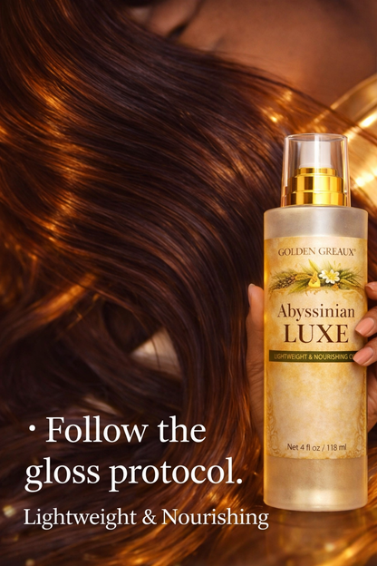 Abyssinian Luxe Shine & Strength Hair Sealant | Hair Oil for Shine, Split End Repair & Frizz Control
