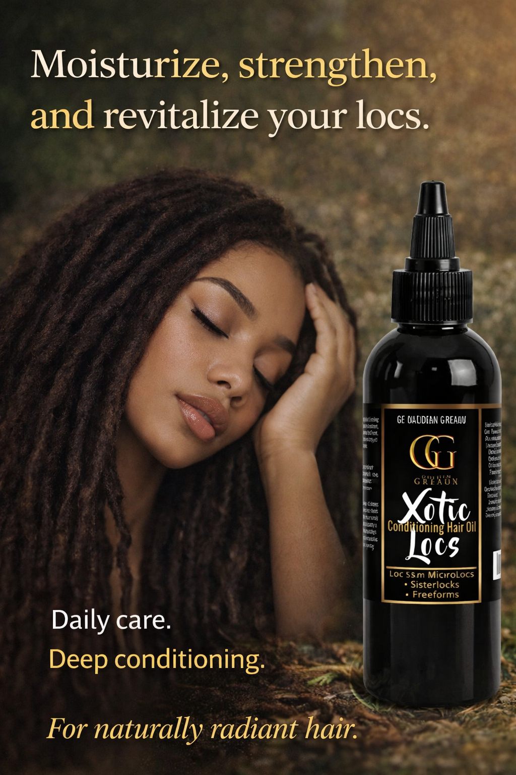 Xotic Locs™ — Conditioning Hair Oil
For Locs | Sisterlocks | Freeforms | Microlocs