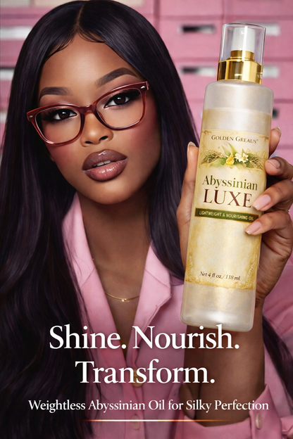 Abyssinian Luxe Shine & Strength Hair Sealant | Hair Oil for Shine, Split End Repair & Frizz Control