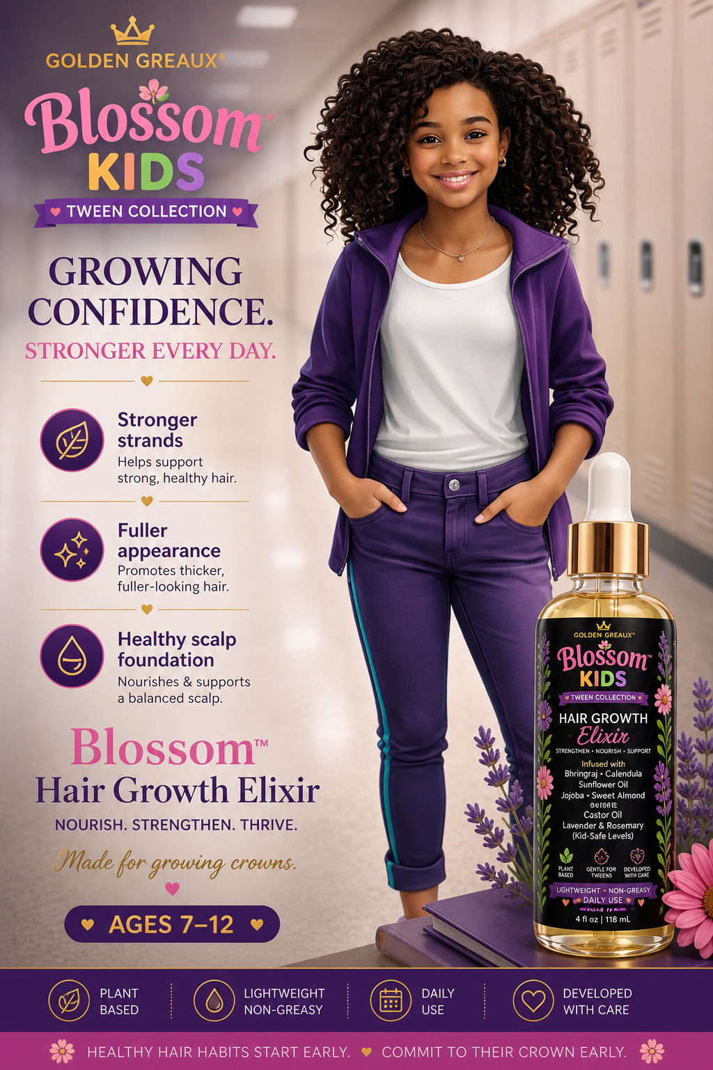 Blossom Kids— Hair Growth Elixir | For Ages 7–12