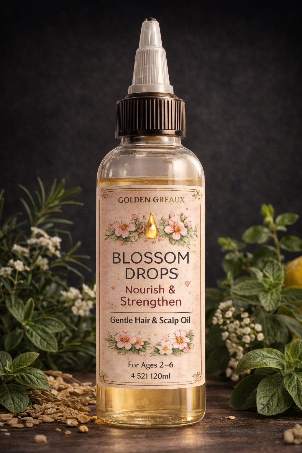 Blossom Drops— Nourish & Strengthen Kids Hair Oil | For Ages 2-6