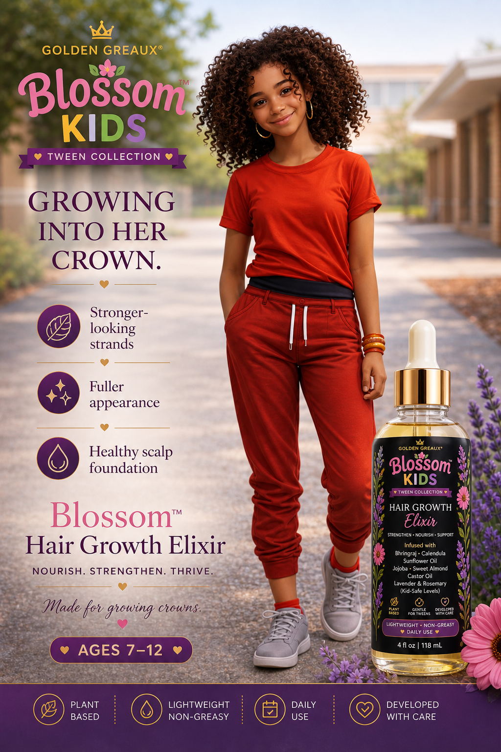 Blossom Kids— Hair Growth Elixir | For Ages 7–12