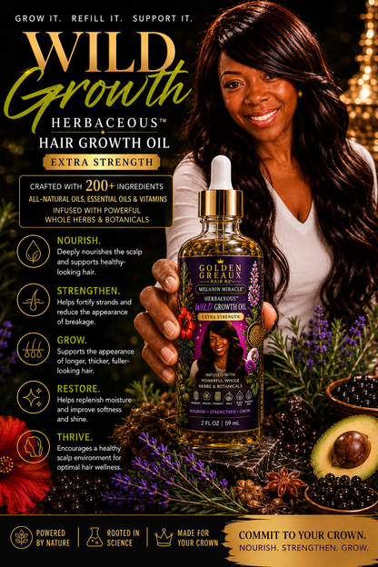 Melanin Miracle™ HERBaceous WILD Growth Oil — small