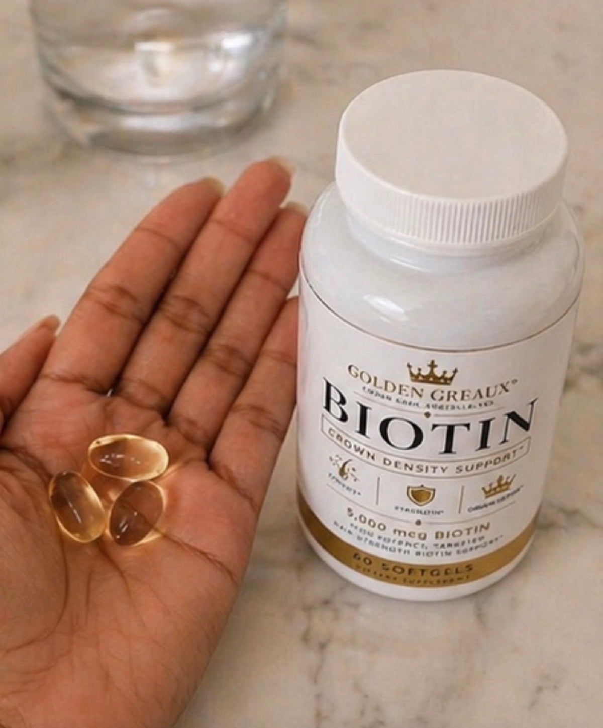 BIOTIN™ 

PM: Crown Density Support | 90-Day Supply Softgel