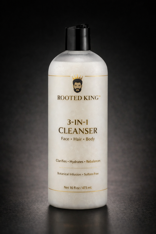 Rooted King 3-in-1 Face, Hair & Body Cleanser