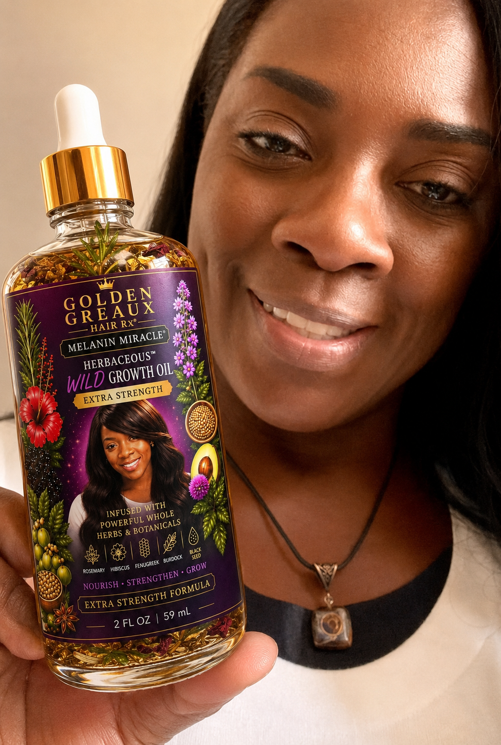 Melanin Miracle™ HERBaceous WILD Growth Oil — small